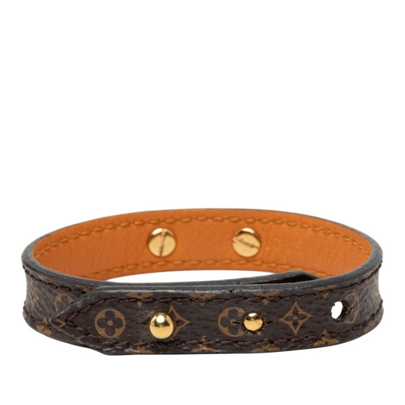 Louis Vuitton Bracelet Logomania Brown Leather — view 3