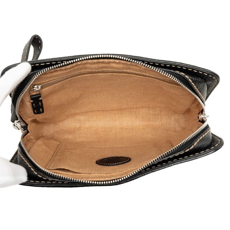 Fendi Selleria Clutch Black Leather — view 4
