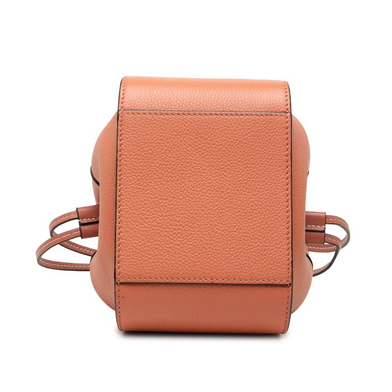 Loewe Anagram Hammock Drawstring Mini 2-Way Shoulder Bag Pink Leather — view 3