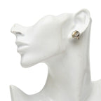 Chanel 99A CC Logo Vintage Earrings Silver Gold Metal — view 5