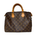 Louis Vuitton Monogram Speedy 30 Boston Bag Brown