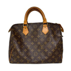 Louis Vuitton Monogram Speedy 30 Boston Bag Brown