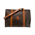 Celine Macadam Shoulder Tote Bag Vintage Pvcx Leather