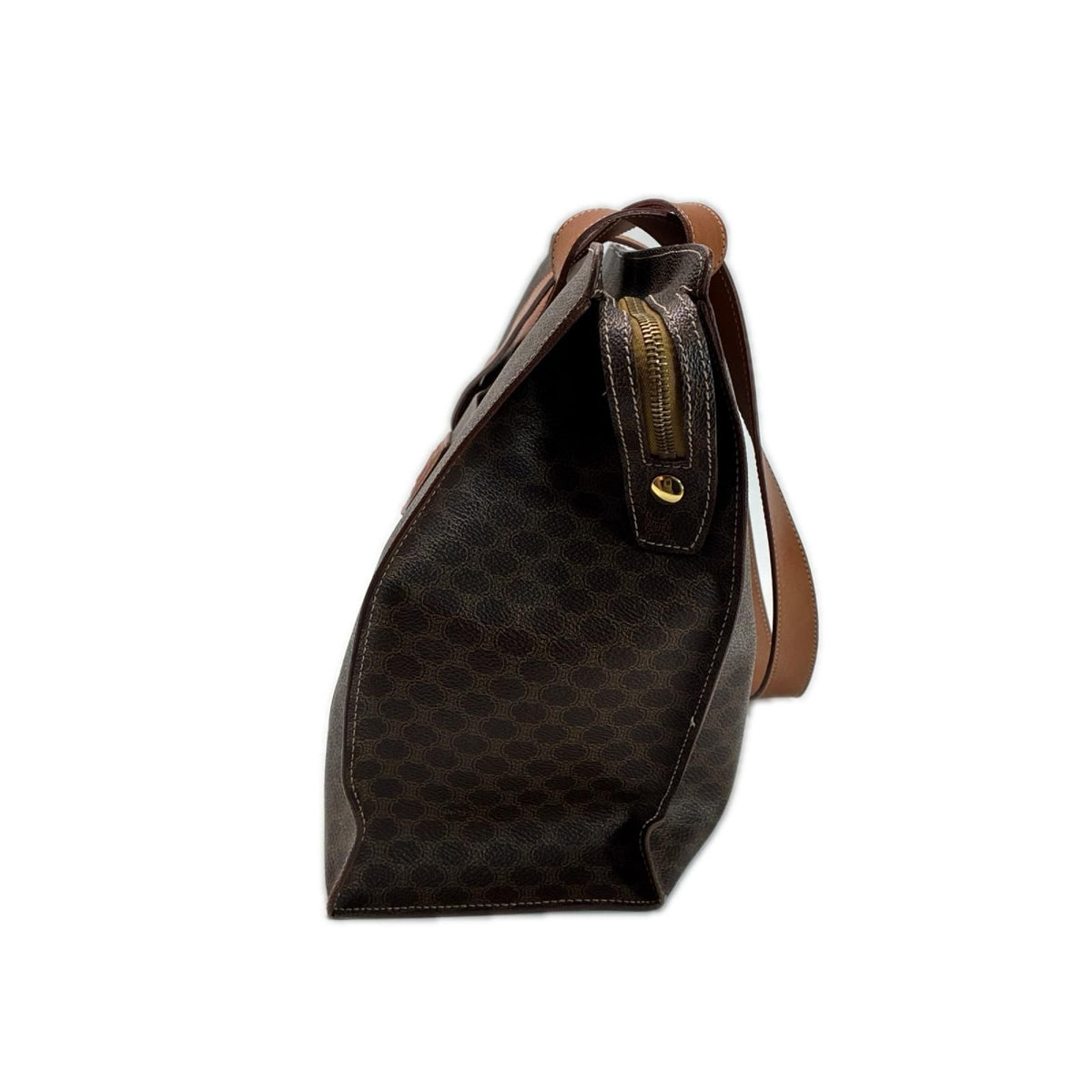 Celine Macadam Shoulder Tote Bag Vintage Pvcx Leather — view 2