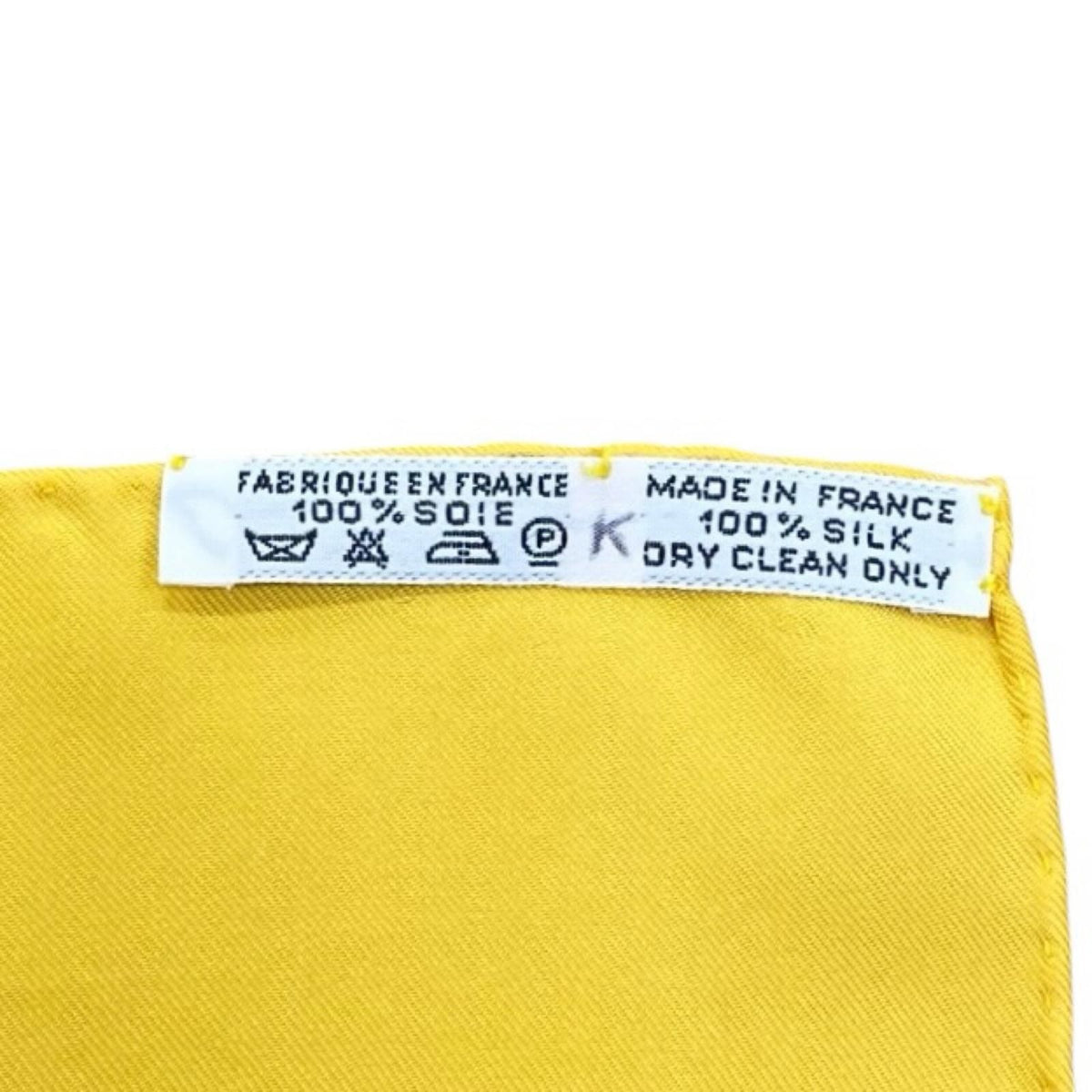 Hermes Carre 90 Grands Fonds Silk Yellow Red Scarf — view 7