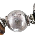 Gucci Bamboo Onyx Brown Black Bracelet Silver — view 6