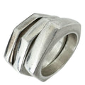 Gucci Hexagon Triple Silver Ring