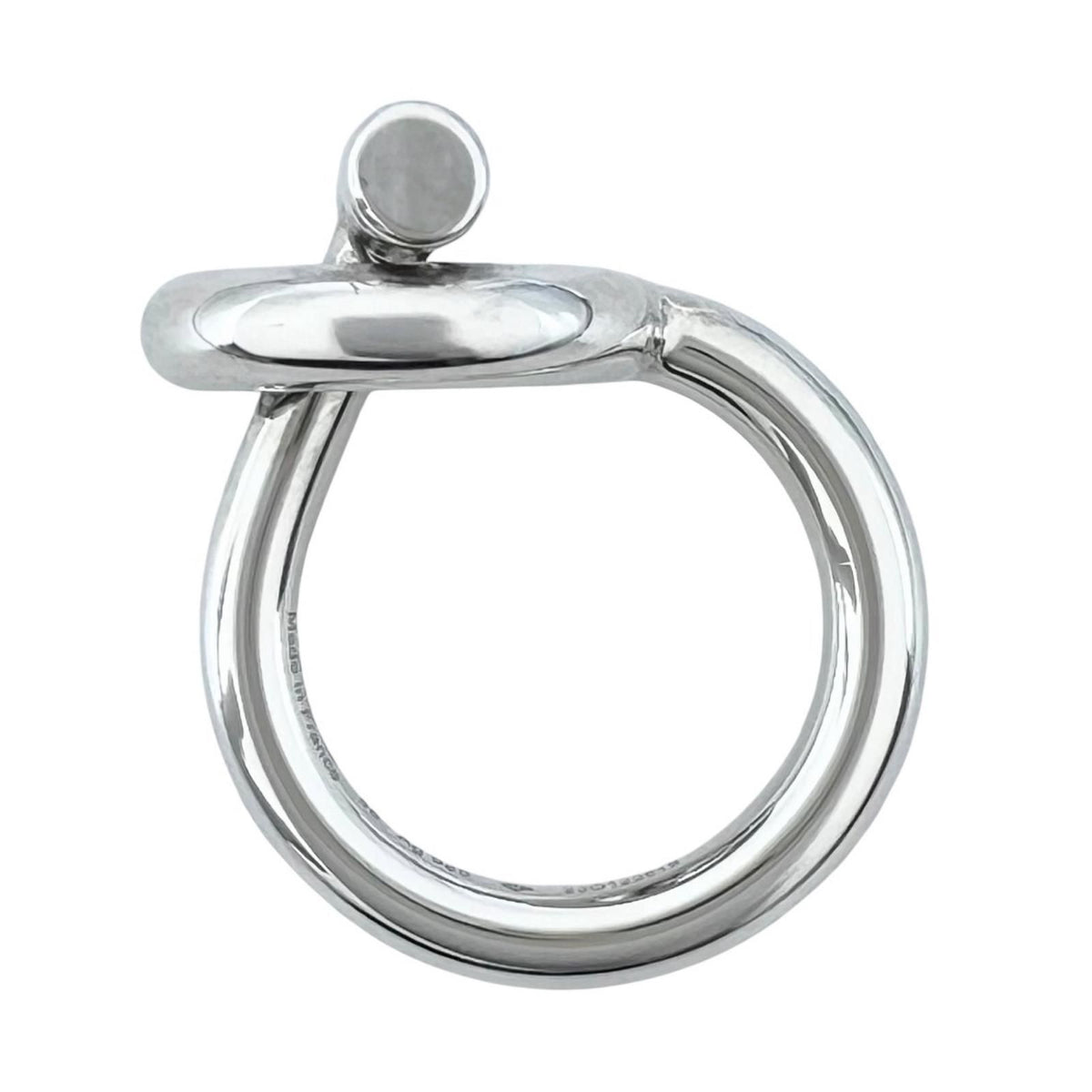 Hermes Echappee MM Silver Ring — view 2