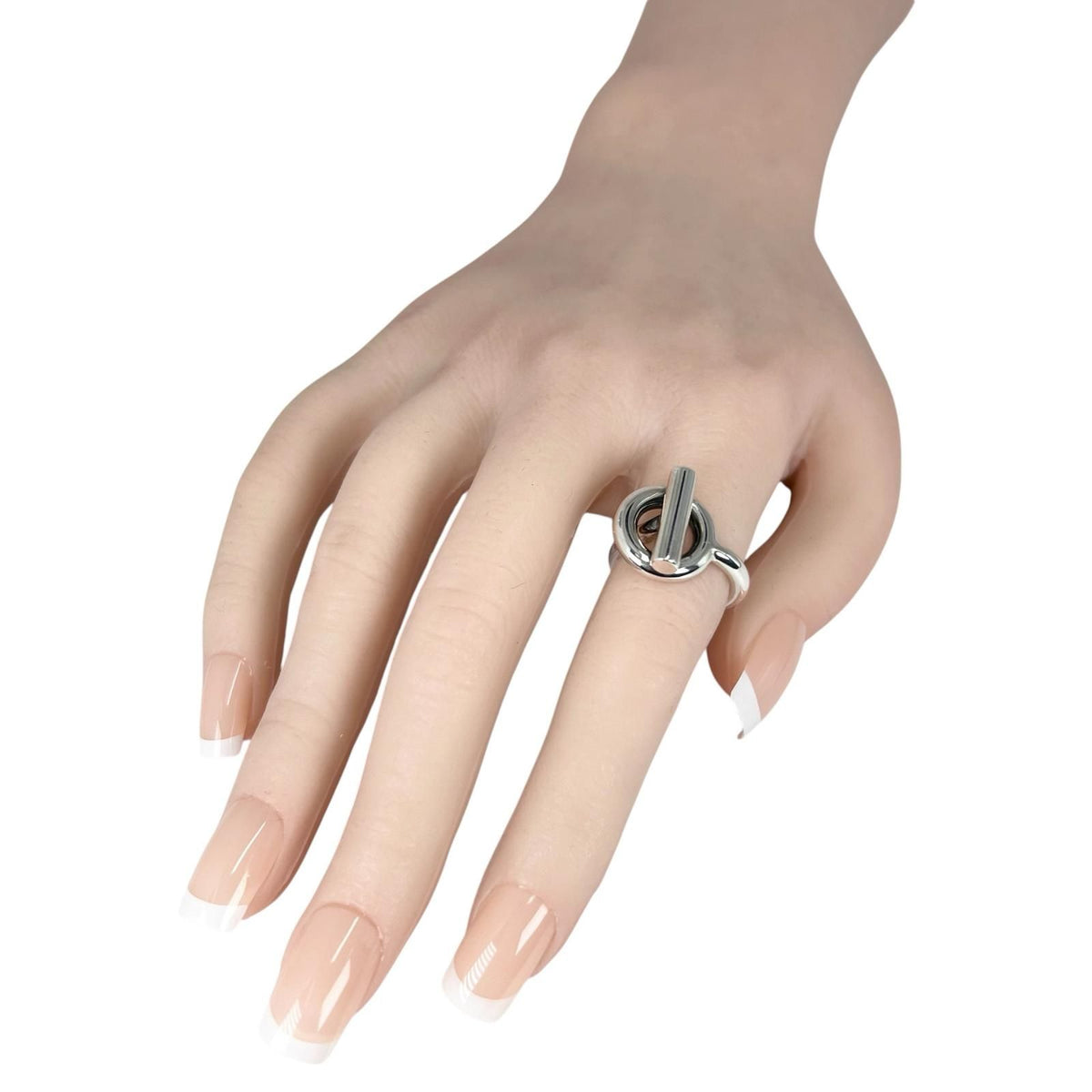 Hermes Echappee MM Silver Ring — view 6