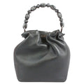 Dior Malice Pearl Leather Gray Handbag Silver