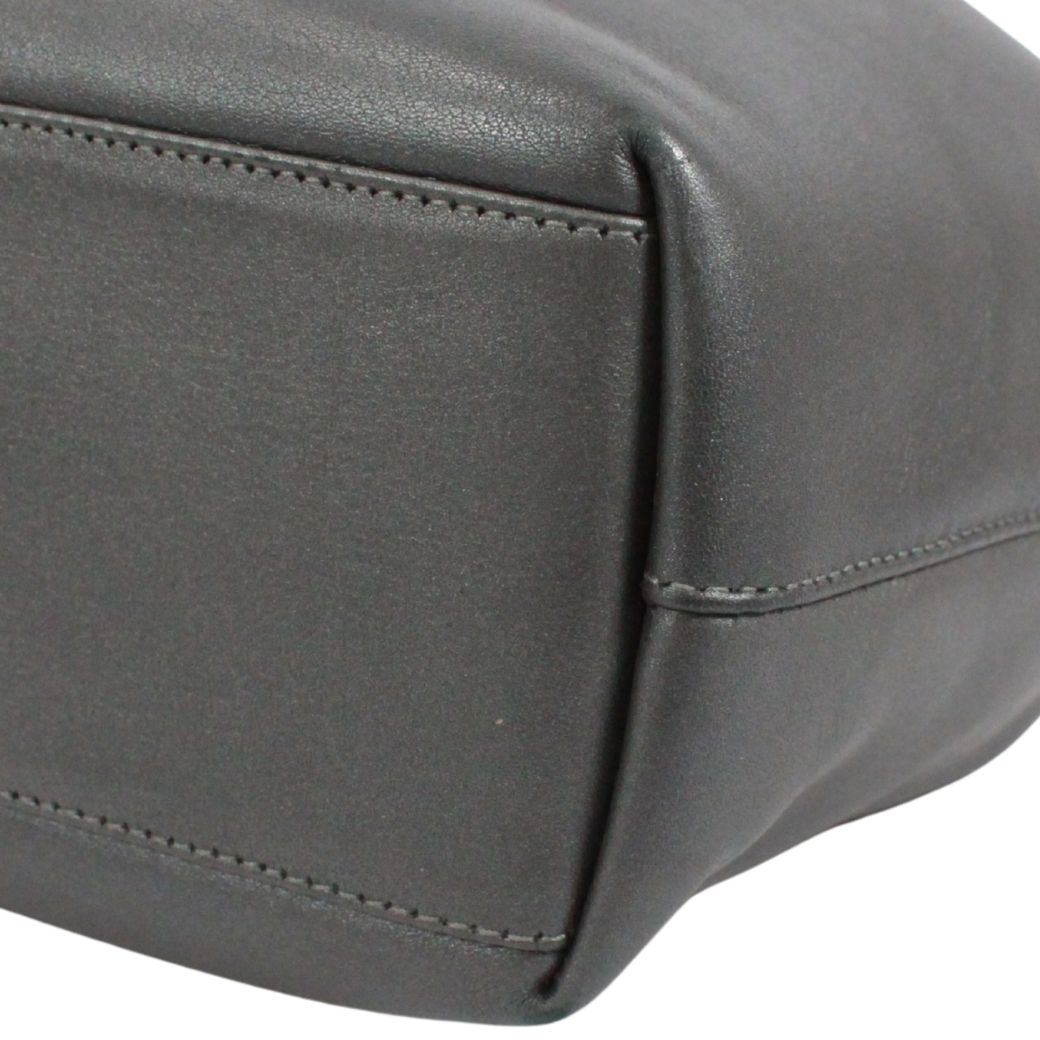 Dior Malice Pearl Leather Gray Handbag Silver — view 5