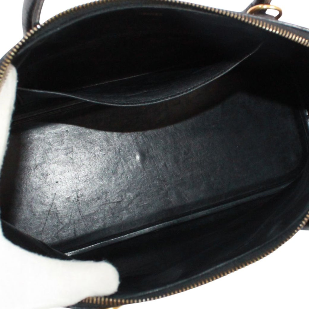 Hermes Bolide 35 Ardennes Black Handbag Gold — view 7