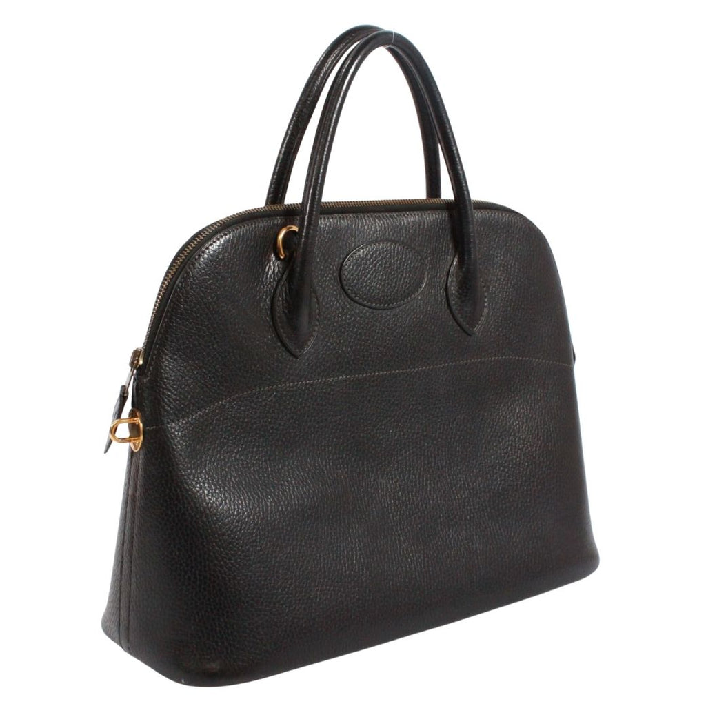 Hermes Bolide 35 Ardennes Black Handbag Gold — view 2