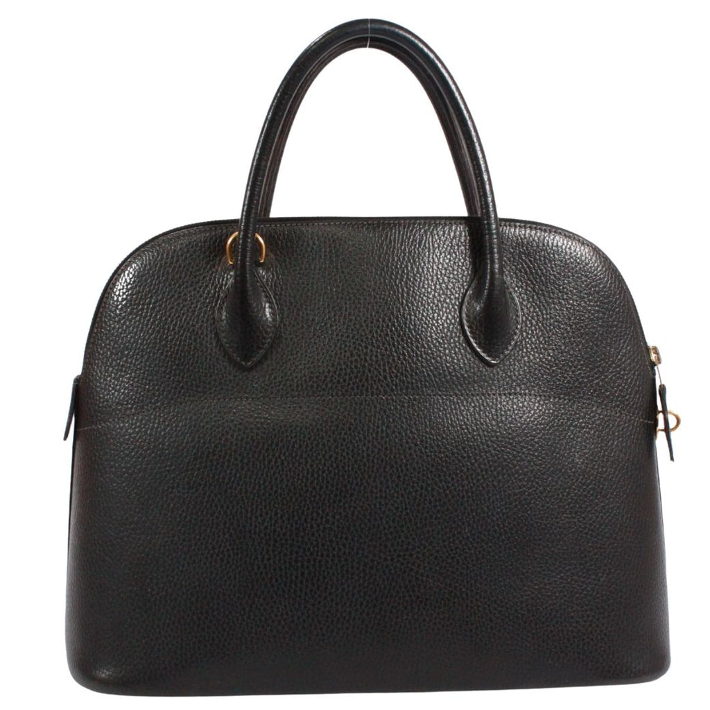 Hermes Bolide 35 Ardennes Black Handbag Gold — view 3