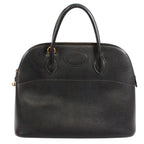 Hermes Bolide 35 Ardennes Black Handbag Gold