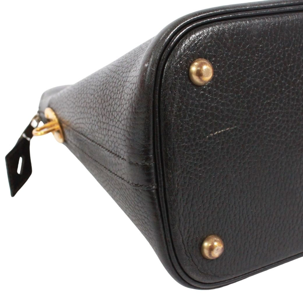 Hermes Bolide 35 Ardennes Black Handbag Gold — view 6