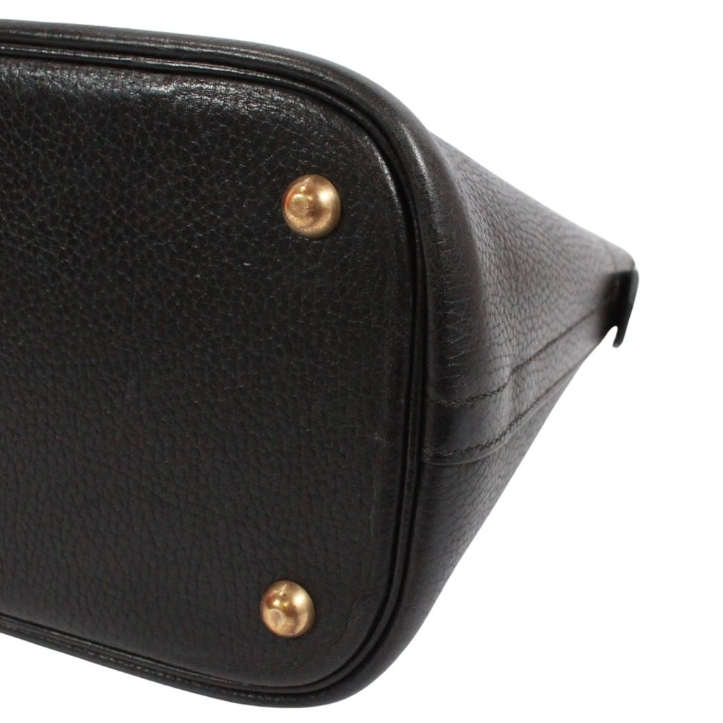 Hermes Bolide 35 Ardennes Black Handbag Gold — view 5