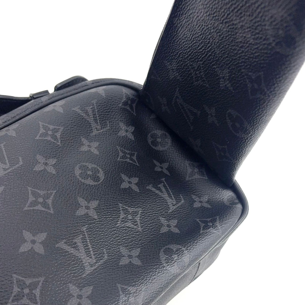Louis Vuitton Bum Bag Monogram Eclipse Leather Black Silver — view 5