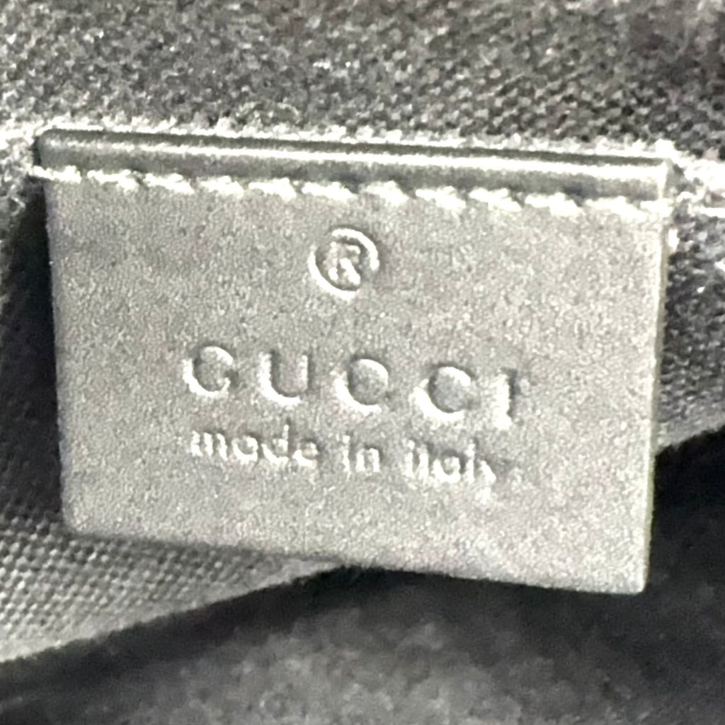 Gucci GG Supreme Small Messenger Bag Leather Navy Black Red Silver — view 4