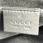 Gucci GG Supreme Small Messenger Bag Leather Navy Black Red Silver — view 4
