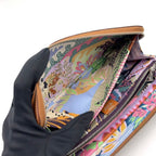 Hermes Azap Long Silk'in Veau Epsom Brown Wallet Silver — view 8