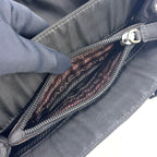 Prada Chain Nylon Black Tote Bag Silver — view 8