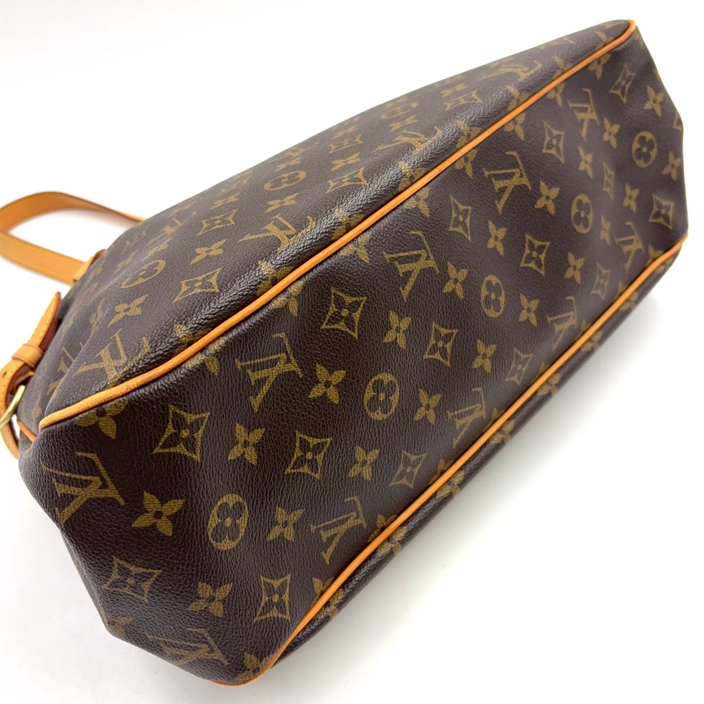 Louis Vuitton Batignolles Horizon Monogram Leather Brown Light Tote Bag Gold — view 5