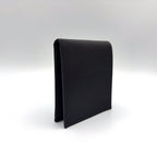 Prada Compact Leather Nylon Black Bifold Wallet Silver — view 2