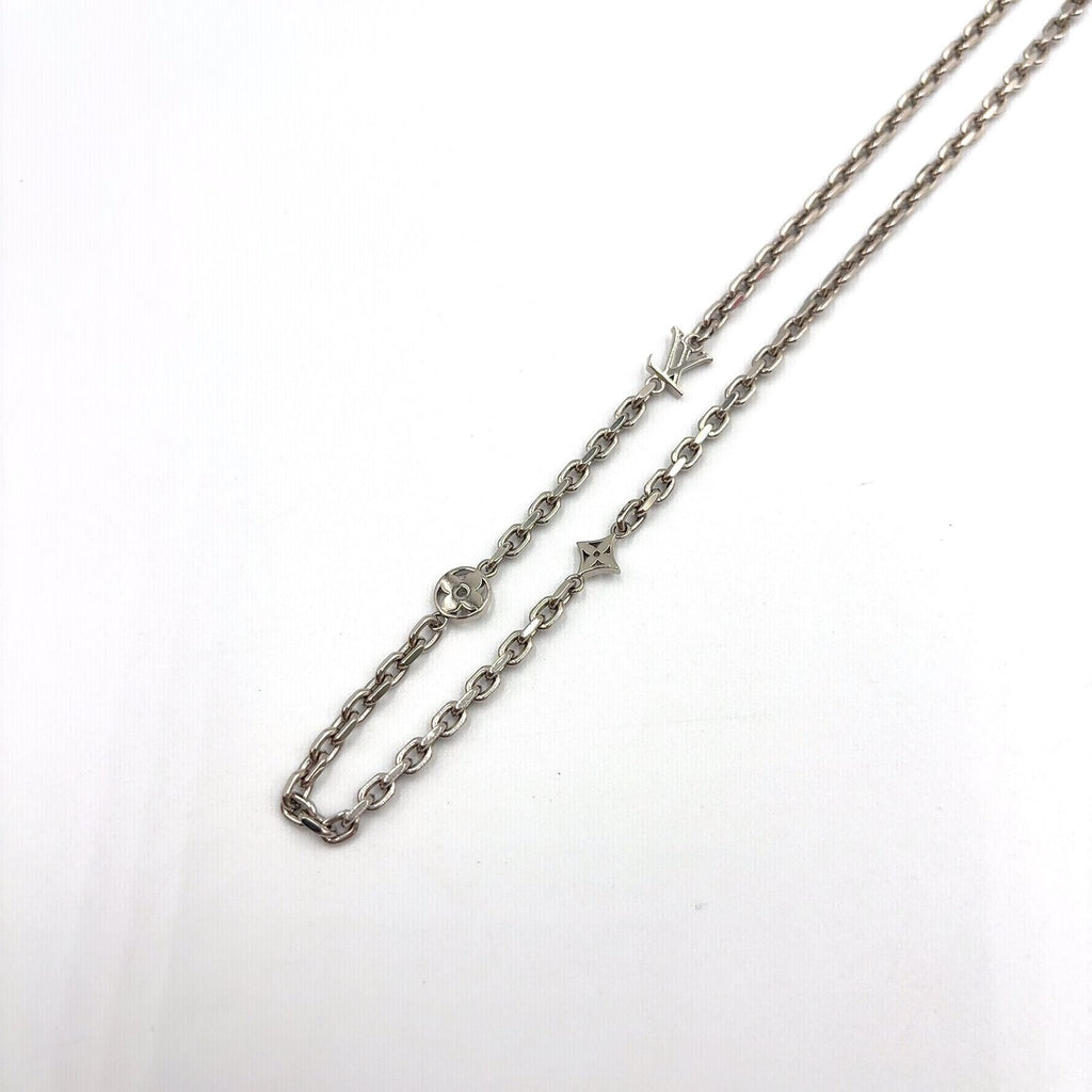 Louis Vuitton Chain LV Yours Metal Silver Necklace — view 2