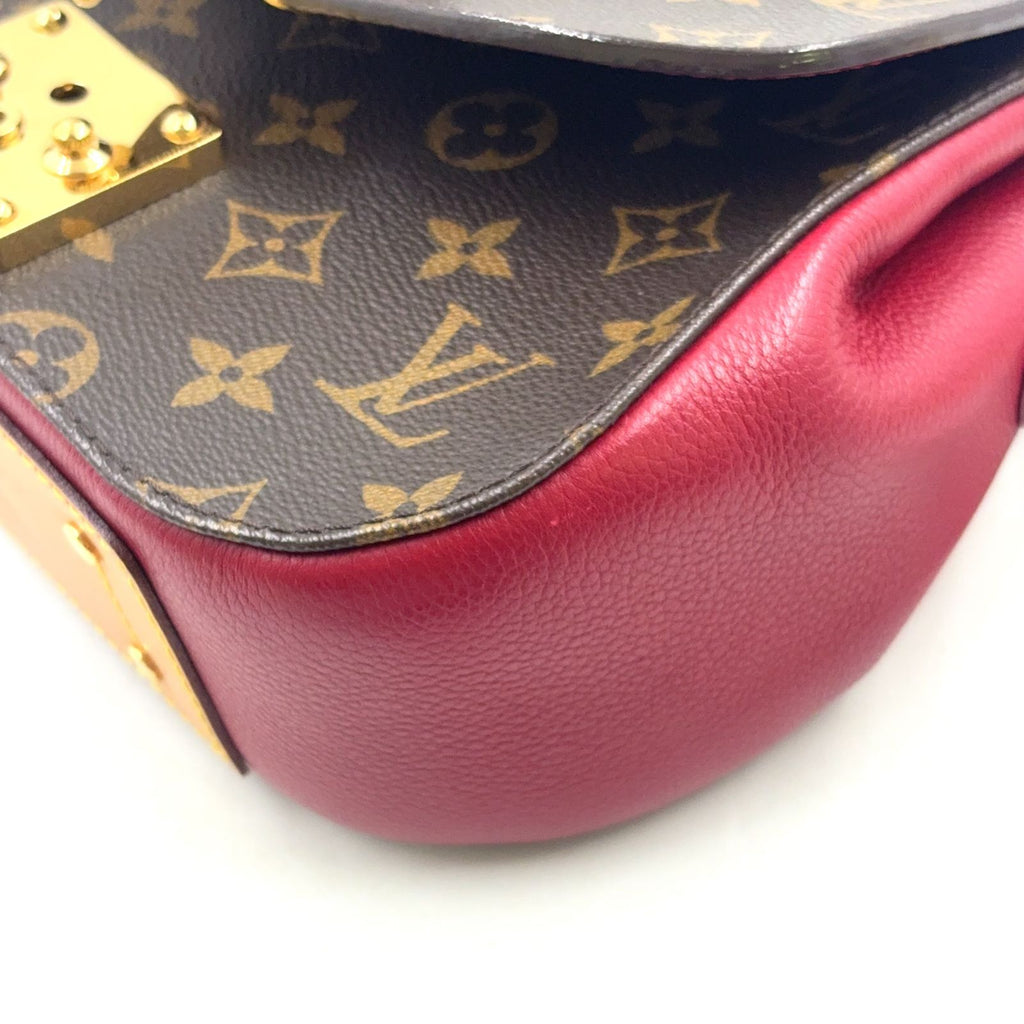 Louis Vuitton Monogram Eden PM 2-Way Leather Brown Light Red Handbag Gold — view 7