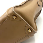 Celine Luggage Micro Calfskin Beige Handbag — view 8