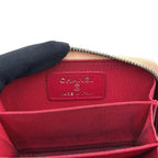 Chanel Gabrielle Leather Black Beige Coin Purse Silver — view 4