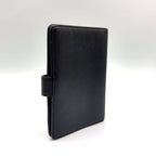 Chanel CC Logo Mini Caviar Leather Black Notebook Cover Gold Agenda — view 2