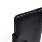 Chanel CC Logo Mini Caviar Leather Black Notebook Cover Gold Agenda — view 5