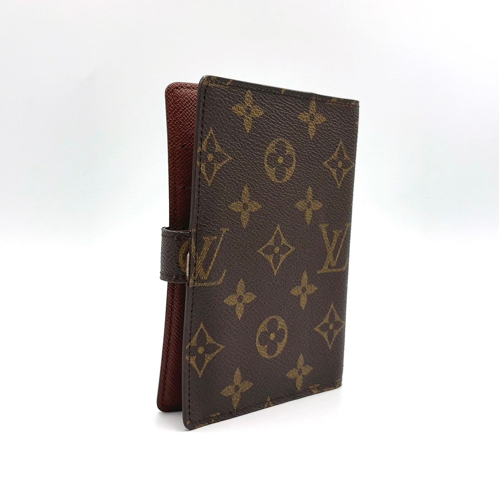 Louis Vuitton Agenda PM Leather Brown Notebook Cover Gold — view 2