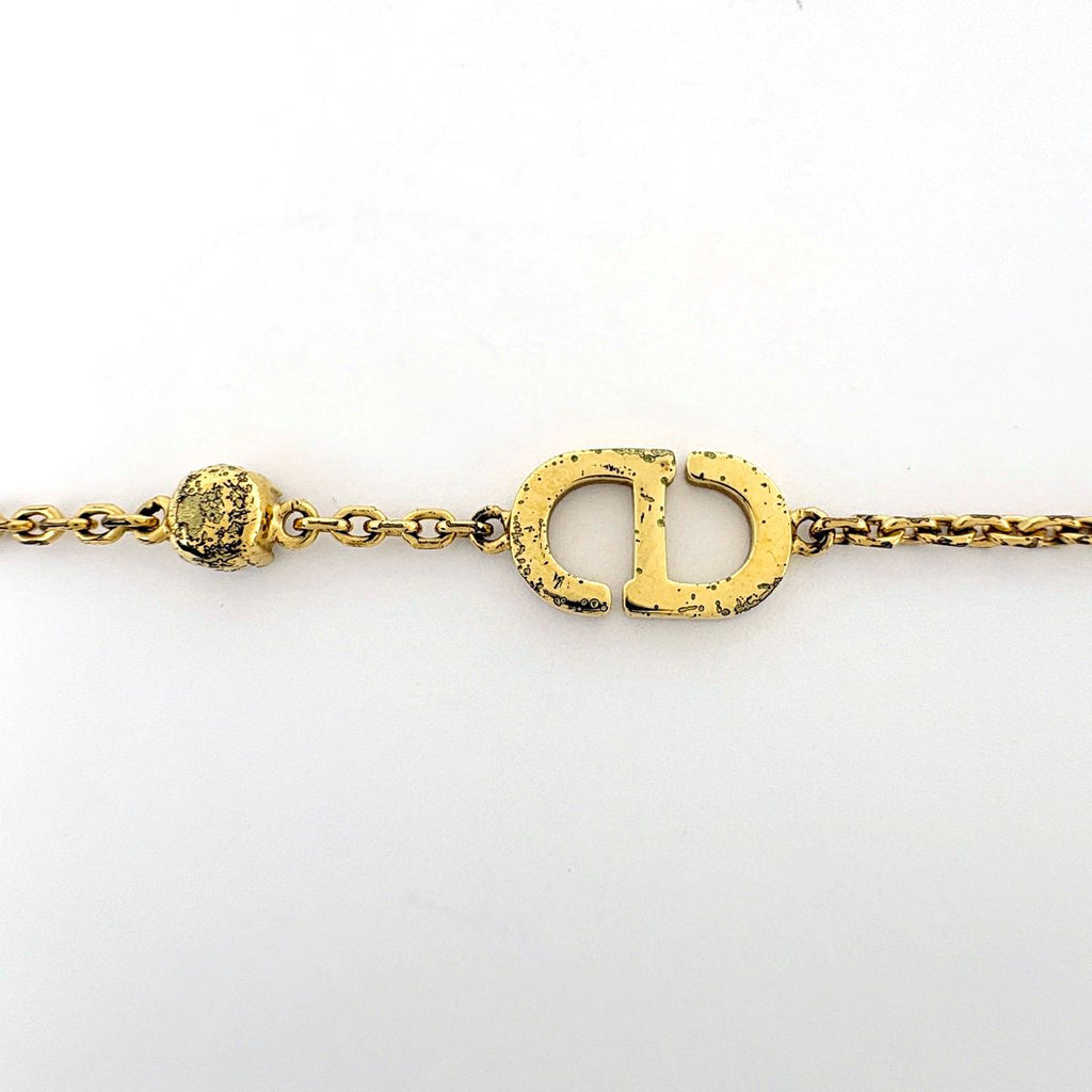 Dior Bracelet Rhinestone Gold — view 2