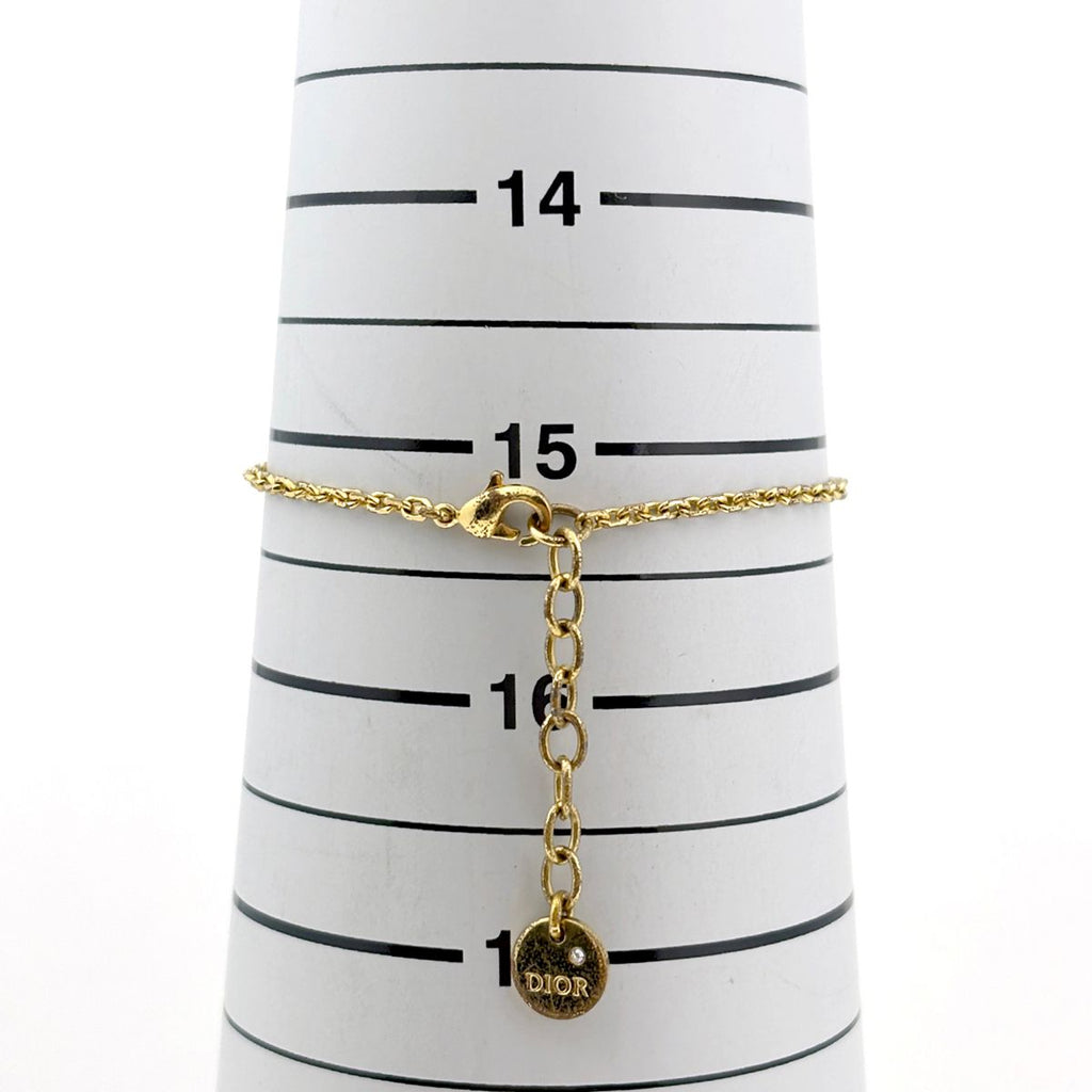 Dior Bracelet Rhinestone Gold — view 4