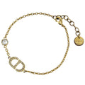 Dior Bracelet Rhinestone Gold