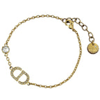 Dior Bracelet Rhinestone Gold