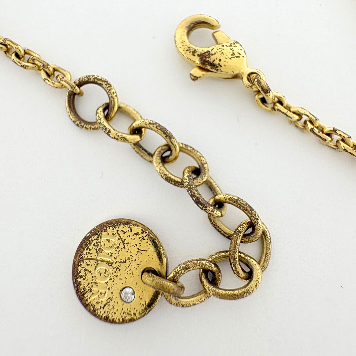 Dior Bracelet Rhinestone Gold — view 3