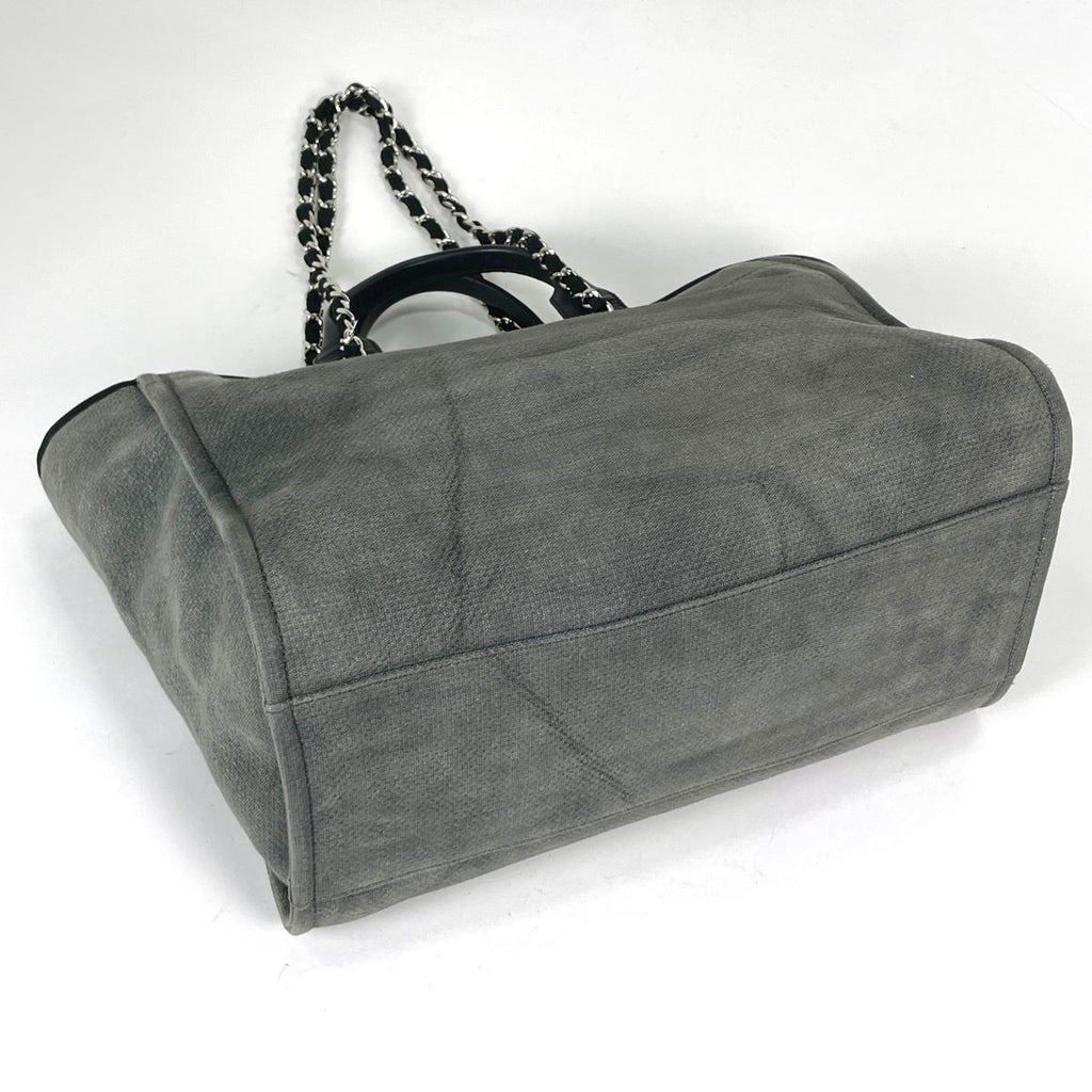 Chanel Tote Bag Deauville Line 2-Way Canvas Gray — view 2