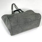 Chanel Tote Bag Deauville Line 2-Way Canvas Gray — view 2