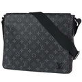 Louis Vuitton District MM Shoulder Bag Monogram Eclipse Black