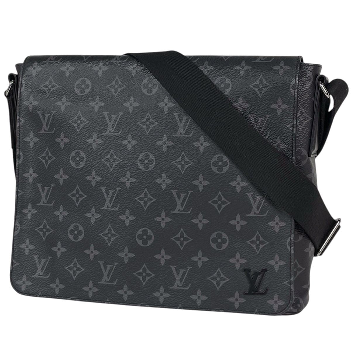 Louis Vuitton District MM Shoulder Bag Monogram Eclipse Black