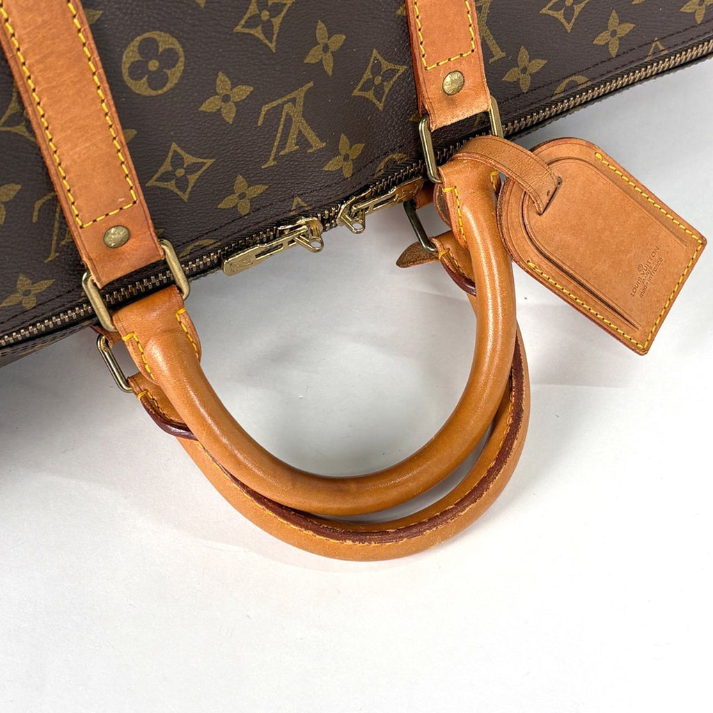 Louis Vuitton Keepall 55 Boston Bag Monogram Brown — view 8