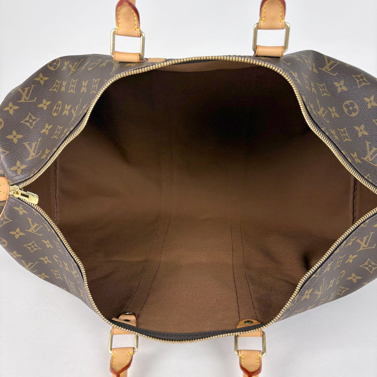 Louis Vuitton Keepall 55 Boston Bag Monogram Brown — view 8