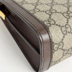 Gucci Ophidia Medium Shoulder Bag Chain Web Double G GG Supreme Beige Brown — view 3