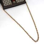 Gucci Ophidia Medium Shoulder Bag Chain Web Double G GG Supreme Beige Brown — view 6