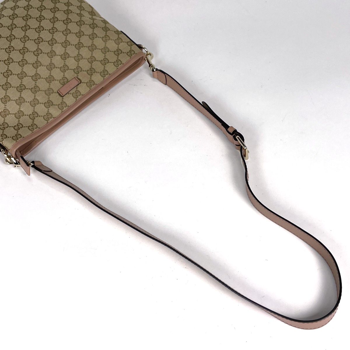 Gucci Shoulder Bag GG Pattern Canvas Beige Pink — view 6