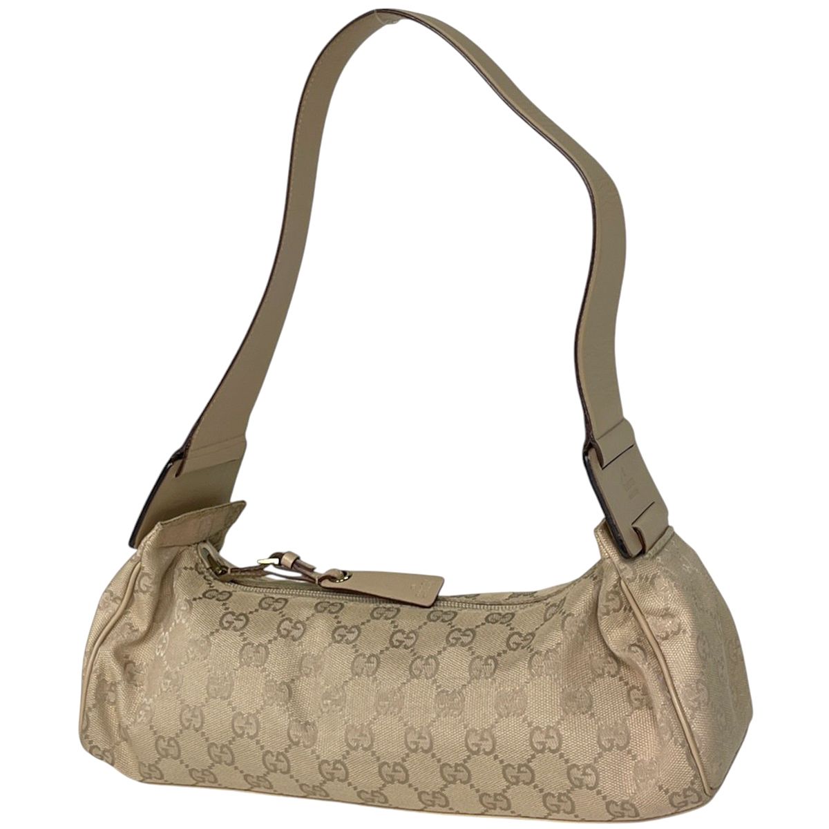 Gucci Shoulder Bag GG Pattern Canvas Beige